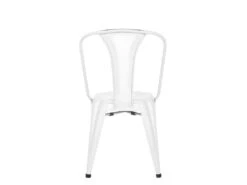 KAYELLES Lot De 2 Chaises Bistrot Chaise Metal Industriel BROOK (blanc) -Mobilier De Restaurant chaise 9522865