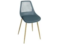 Lot De 2 Chaises De Cuisine Retro (bleu) GEOS -Mobilier De Restaurant chaise 9524647