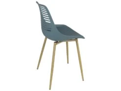 Lot De 2 Chaises De Cuisine Retro (bleu) GEOS -Mobilier De Restaurant chaise 9524649