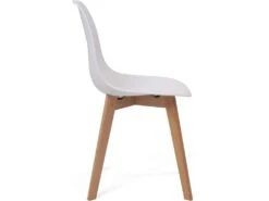 Lot De 4 Chaises Cuisine Style Scandinave NAO (blanc) -Mobilier De Restaurant chaise 9525415