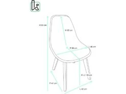 Lot De 4 Chaises Cuisine Style Scandinave NAO (blanc) -Mobilier De Restaurant chaise 9525419