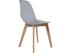 Lot De 4 Chaises Cuisine Style Scandinave NAO (gris) -Mobilier De Restaurant chaise 9525647