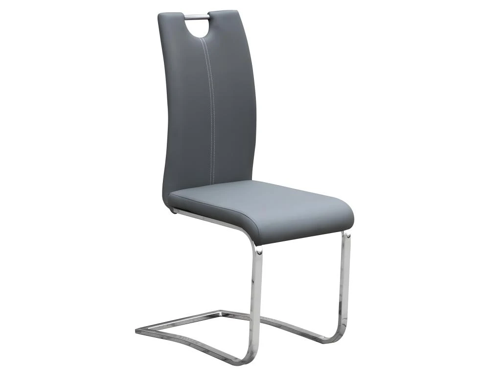 Chaises X2 Design SOFI Coloris Gris Pour Votre Salle à Manger - Lot De 2 4 Chaises X2 Design SOFI Coloris Gris Pour Votre Salle à Manger - Lot De 2 – Image 4