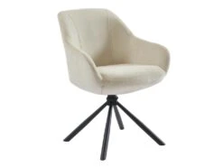 Lot De 2 Chaises Avec Accoudoirs En Tissu Et Métal - Beige - MADIALI De Pascal MORABITO -Mobilier De Restaurant chaise 9587805