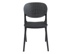 Lot De 6 Chaises Empilables En Polypropylène - Noir - CARETANE -Mobilier De Restaurant chaise 9812163