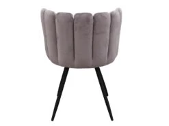 CHARLOTTE - Lot De 2 Chaises Velours Gris 9 CHARLOTTE - Lot De 2 Chaises Velours Gris -Mobilier De Restaurant chaise 9830761