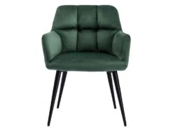 Lot De 2 Chaises Avec Accoudoirs - Velours Et Métal - Vert - PEGA De Pascal MORABITO -Mobilier De Restaurant ensemble table chaises 423597