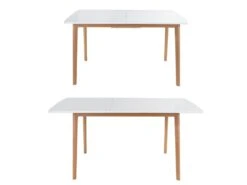 Ensemble Table Extensible 120/160cm HELGA Et 6 Chaises NORA Blanc - HAPPY GARDEN -Mobilier De Restaurant ensemble table et chaise 10779301