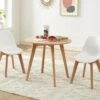 Ensemble Table Enfant LOULOUNE + 2 Chaises LILINOU - Naturel Et Blanc