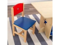 Table, Chaises Et Bac Rangement Enfant En Bois Etoile -Mobilier De Restaurant ensemble table et chaise 17709027