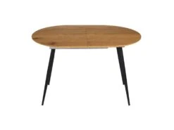 TENSO - Pack Table Allongeable Effet Bois + 4 Fauteuils Velours Côtelé Noir Konae -Mobilier De Restaurant ensemble table et chaise 19126383