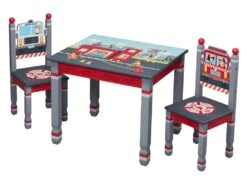 Ensemble Table Et 2 Chaises En Bois Chambre Enfant Garçon Fantasy Fields