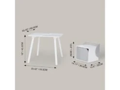Table Et Chaises De Briques En Bas De Forme Meuble Pour Enfants -Mobilier De Restaurant ensemble table et chaise 21285485