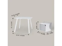Table Et Chaises De Briques En Bas De Forme Meuble Pour Enfants -Mobilier De Restaurant ensemble table et chaise 21285487