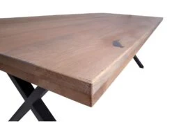 Moss Salle à Manger, 1 Table à Manger Et 6 Chaises, Gris Foncé Et Chêne. -Mobilier De Restaurant ensemble table et chaise 22193109