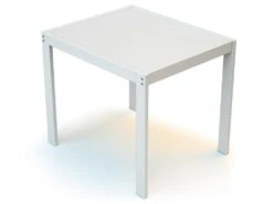 WEBABY - Ensemble 1 Table + 2 Chaises Blanc -Mobilier De Restaurant ensemble table et chaise 8892251