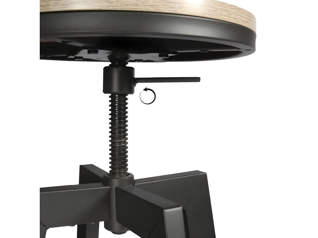 STARK - Ensemble Table Mange-Debout Et 2 Tabourets Réglables 3 STARK - Ensemble Table Mange-Debout Et 2 Tabourets Réglables – Image 3