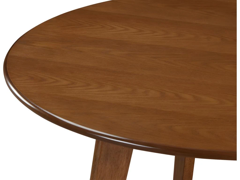 Ensemble Table + 4 Chaises - LISETTE - Noyer Et Noir 5 Ensemble Table + 4 Chaises - LISETTE - Noyer Et Noir – Image 5