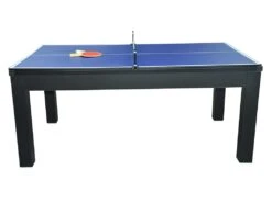 Table Transformable Noire - Billard & Ping-pong - L182 X L102 X H80 Cm - SOUSA -Mobilier De Restaurant jeux interieur 504577