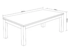Table Transformable Noire - Billard & Ping-pong - L182 X L102 X H80 Cm - SOUSA -Mobilier De Restaurant jeux interieur 504579
