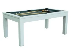 Table Transformable Blanche - Billard & Ping-pong - L182 X L102 X H80 Cm - HENK -Mobilier De Restaurant jeux interieur 504615