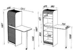 Table De Cuisine Et Meuble De Rangement Blanc Alu 9 Table De Cuisine Et Meuble De Rangement Blanc Alu -Mobilier De Restaurant meuble de cuisine 10038525