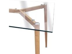 VERANA - Table Repas Rectangulaire Plateau En Verre -Mobilier De Restaurant table a manger 10030933