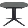 Table De Repas Ovale Extensible D.110/150 Cm En Céramique Gris - DIVA