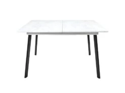 MIOS - Table Repas 120cm Allongeable Imitation Marbre