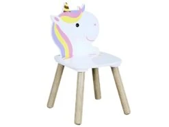 UNICORN - Ensemble Table Et 2 Chaises Enfant Motif Licorne -Mobilier De Restaurant table a manger 10031853