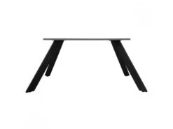 4 Pieds De Table De Repas Inclinés En Métal Noir H.65 Cm - 08 -Mobilier De Restaurant table a manger 10032099