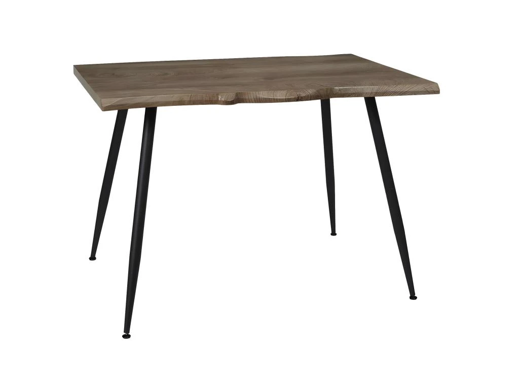 POYTA - Table Repas Piètement Métal Noir Et Plateau Bois 1 POYTA - Table Repas Piètement Métal Noir Et Plateau Bois