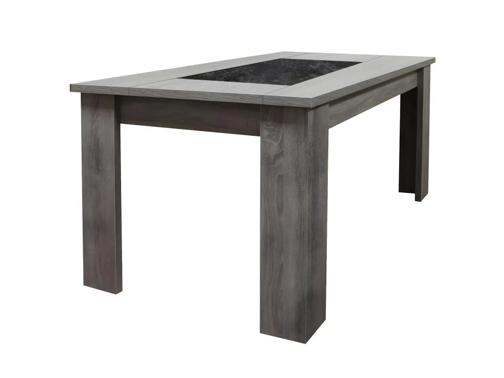 RYKI - Table Repas Rectangulaire 160cm Effet Bois Grisé 1 RYKI - Table Repas Rectangulaire 160cm Effet Bois Grisé