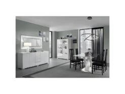 BERGEN - Table Repas Rectangulaire L160cm Coloris Blanc -Mobilier De Restaurant table a manger 10033011