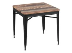 REPLAY - Table Repas Carrée 77cm Aspect Vieilli
