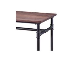TUBES - Table De Repas Bois Et Acier -Mobilier De Restaurant table a manger 10034593