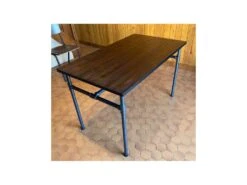 TUBES - Table De Repas Bois Et Acier -Mobilier De Restaurant table a manger 10034595