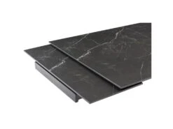 Table Extensible 160/240 Cm Céramique Noir Marbré Pieds Inclinés - INDIANA 08 -Mobilier De Restaurant table a manger 10035719