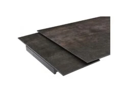 Table Extensible 160/240 Cm Céramique Gris Vieilli Pied Trapèze - MAINE 07 -Mobilier De Restaurant table a manger 10233547