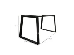 Table Extensible 160/240 Cm Céramique Gris Vieilli Pied Luge - MAINE 02 -Mobilier De Restaurant table a manger 10233611