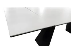 Table De Repas Extensible 160/240 Cm En Céramique Blanc - OPALE -Mobilier De Restaurant table a manger 10233707
