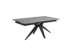 Table Extensible 160/240 Cm Céramique Gris Marbré Pied étoile - ARIZONA 06