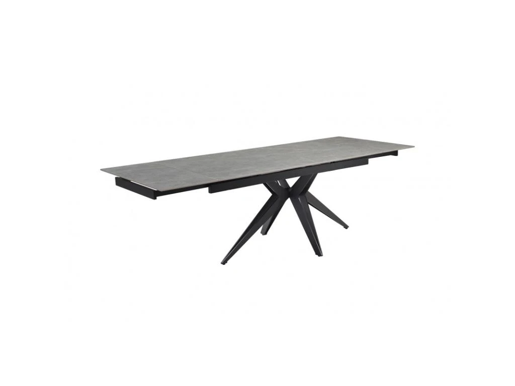 Table Extensible 160/240 Cm Céramique Gris Marbré Pied étoile - ARIZONA 06 2 Table Extensible 160/240 Cm Céramique Gris Marbré Pied étoile - ARIZONA 06 – Image 2