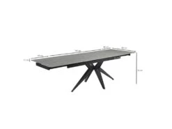 Table Extensible 160/240 Cm Céramique Gris Marbré Pied étoile - ARIZONA 06 8 Table Extensible 160/240 Cm Céramique Gris Marbré Pied étoile - ARIZONA 06 -Mobilier De Restaurant table a manger 10233737