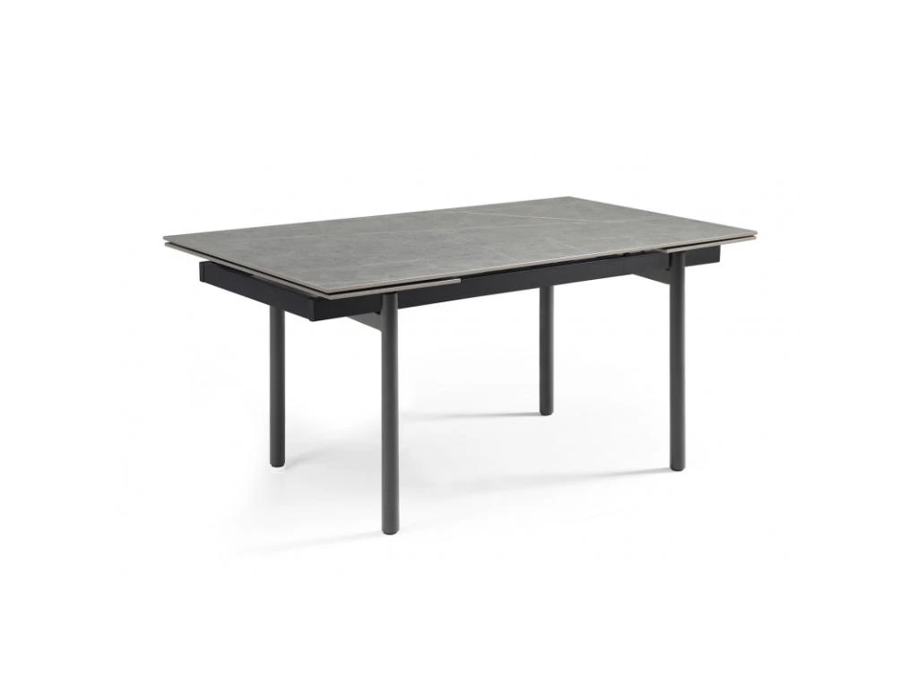 Table Extensible 160/240 Cm Céramique Gris Marbré Pieds Droits - ARIZONA 09 1 Table Extensible 160/240 Cm Céramique Gris Marbré Pieds Droits - ARIZONA 09