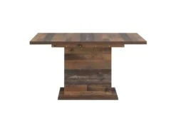 Table De Repas Extensible L160/200 Cm Effet Bois Vieilli - BUCK -Mobilier De Restaurant table a manger 10233995