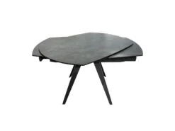 Table Extensible Ovale 120/180 Cm Céramique Gris Anthracite - ADELPHIA -Mobilier De Restaurant table a manger 10346617