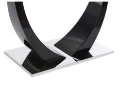 Table à Manger 8 Couverts En Verre Trempé, MDF Et Acier Inoxydable - Noir - MEZZO II 13 Table à Manger 8 Couverts En Verre Trempé, MDF Et Acier Inoxydable - Noir - MEZZO II -Mobilier De Restaurant table a manger 10850733