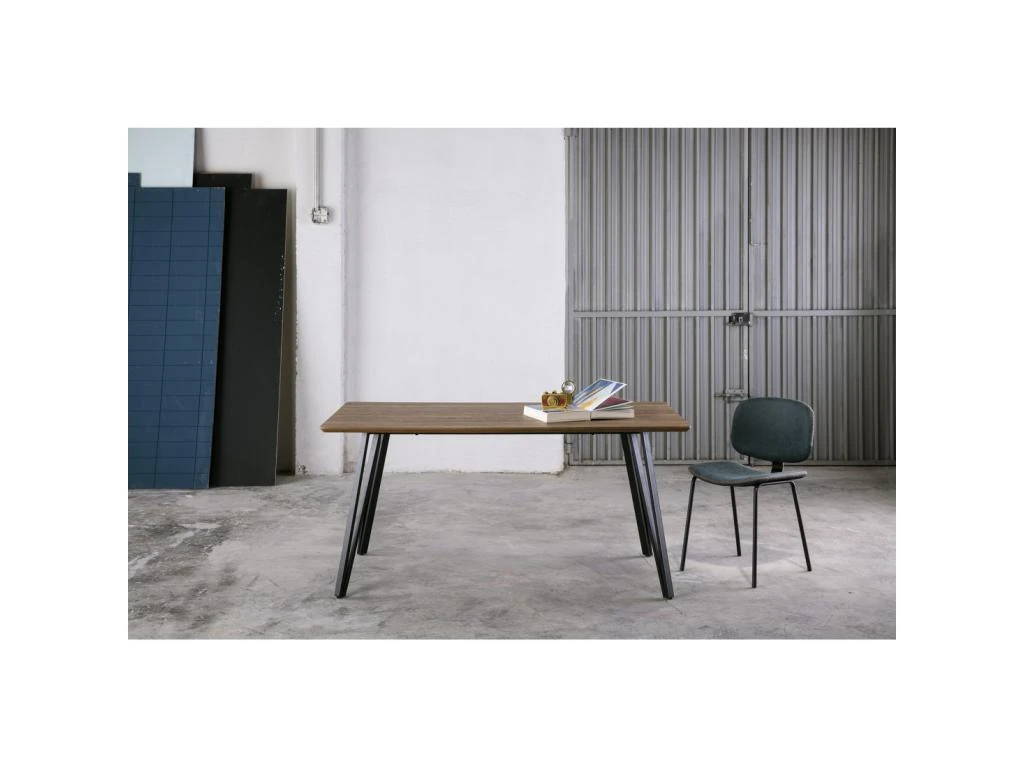 Table De Repas Bois/Métal - BILBAO 4 Table De Repas Bois/Métal - BILBAO – Image 4