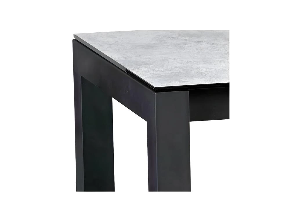 Table De Repas Carrée Acier/Verre - JOMP 2 Table De Repas Carrée Acier/Verre - JOMP – Image 2